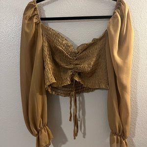 SHEIN cropped top olive green small meet up or pick up only